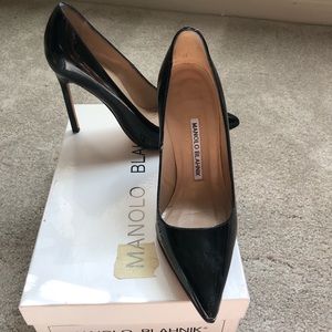 Manolo Blahnik BB patent leather 105mm